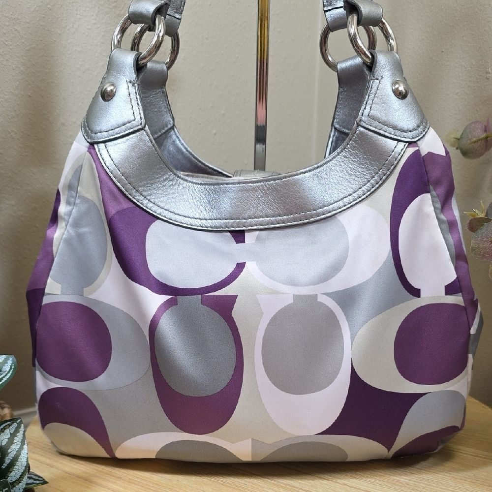 CoachβSoho Scarf Print Hobo and Wallet - Picture 4 of 15